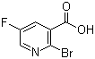 2-溴-5-氟吡啶-3-羧酸分子结构 (CAS 38186-89-9)