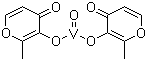 Bis(maltolato)oxovanadium(IV) molecular structure (CAS 38213-69-3)