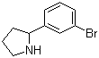 structure of CAS# 383127-79-5, 2-(3-Bromophenyl)pyrrolidine