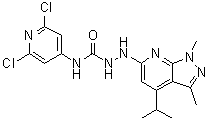 N-(2,6-Dichloro-4-pyridinyl)-2-[1,3-dimethyl-4-(1-methylethyl)-1H-pyrazolo[3,4-b]pyridin-6-yl]hydrazinecarboxamide molecular structure (CAS 383150-41-2)