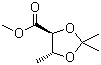 Methyl (4S,5R)-2,2,5-trimethyl-1,3-dioxolane-4-carboxylate molecular structure (CAS 38410-80-9)