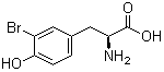 structure of CAS# 38739-13-8, 3-Bromo-L-tyrosine;L-3-Bromotyrosine