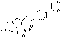 (3aR,4R,5R,6aS)-4-醛基六氢-2-氧代-2H-环戊并[b]呋喃-5-基 [1,1'-联苯]-4-甲酸酯分子结构 (CAS 38754-71-1)