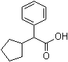 structure of CAS# 3900-93-4, alpha-Phenylcyclopentaneacetic acid;Cyclopentylphenylacetic acid; NSC 68311