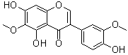 结构式 CAS# 39012-01-6, 鸢尾黄酮甲素