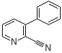 结构式 CAS# 39065-43-5, 3-苯基-2-吡啶甲腈