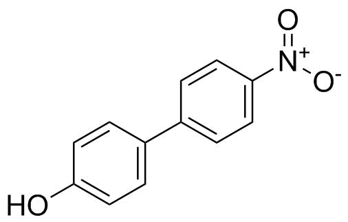 4-Hydroxy-4'-nitrobiphenyl molecular structure (CAS 3916-44-7)
