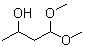structure of CAS# 39562-58-8, 3-Hydroxybutyraldehyde dimethyl acetal;4,4-Dimethoxy-2-butanol; Aldol dimethyl acetal