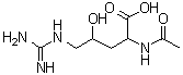 N2-乙酰基-4-羟基-DL-精氨酸分子结构 (CAS 39740-28-8)