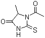 1-Acetyl-5-methyl-2-thioxo-4-imidazolidinone molecular structure (CAS 39806-38-7)
