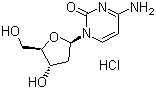 2'-脱氧胞苷盐酸盐分子结构 (CAS 3992-42-5)
