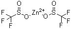 结构式 CAS# 39971-65-8, 三氟甲烷亚磺酸锌