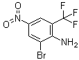 结构式 CAS# 400-66-8, 2-溴-4-硝基-6-(三氟甲基)苯胺