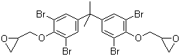 结构式 CAS# 40039-93-8, 溴化双酚 A 二缩水甘油醚