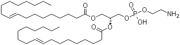 Dioleoyl phosphoethanolamine molecular structure (CAS 4004-05-1)