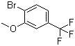 2-Bromo-5-trifluoromethylanisole molecular structure (CAS 402-07-3)