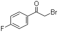 structure of CAS# 403-29-2, 2-Bromo-4'-fluoroacetophenone;4-Fluorophenacyl bromide; 2-Bromo-1-(4-fluorophenyl)ethan-1-one