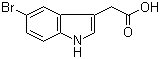结构式 CAS# 40432-84-6, 5-溴吲哚-3-乙酸