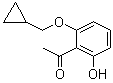 1-[2-(Cyclopropylmethoxy)-6-hydroxyphenyl]ethanone molecular structure (CAS 405239-70-5)