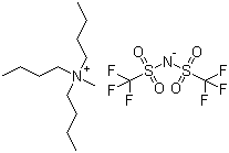structure of CAS# 405514-94-5, Tributylmethylammonium bis(trifluoromethanesulfonyl)imide;Tributylmethylammonium bis((trifluoromethyl)sulfonyl)imide