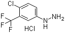 structure of CAS# 40566-70-9, [4-Chloro-3-(trifluoromethyl)phenyl]hydrazine hydrochloride
