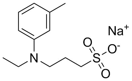 Sodium 3-(N-ethyl-3-methylanilino)propanesulfonate molecular structure (CAS 40567-80-4)