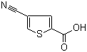 4-Cyanothiophene-2-carboxylic acid molecular structure (CAS 406719-77-5)