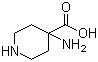 结构式 CAS# 40951-39-1, 4-氨基哌啶-4-羧酸