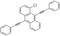 1-氯-9,10-二苯乙炔基蒽分子结构 (CAS 41105-35-5)