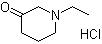 结构式 CAS# 41361-28-8, 1-乙基-3-哌啶酮盐酸盐