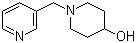 1-(吡啶-3-基甲基)哌啶-4-醇分子结构 (CAS 414889-63-7)