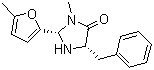 结构式 CAS# 415678-40-9, (2S,5S)-(-)-5-苄基-3-甲基-2-(5-甲基-2-呋喃基)-4-咪唑啉酮