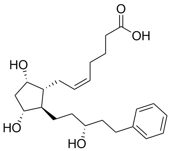 Latanoprost acid molecular structure (CAS 41639-83-2)