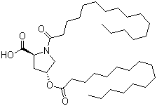 Dipalmitoyl hydroxyproline molecular structure (CAS 41672-81-5)