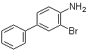 结构式 CAS# 41738-70-9, 3-溴-1,1'-联苯-4-胺
