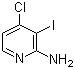 结构式 CAS# 417721-69-8, 4-氯-3-碘吡啶-2-胺