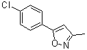 5-(4-Chlorophenyl)-3-methylisoxazole molecular structure (CAS 4211-87-4)