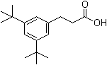 3,5-Bis(1,1-dimethylethyl)benzenepropanoic acid molecular structure (CAS 42288-01-7)