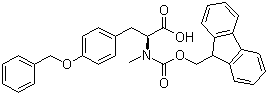 N-[(9H-Fluoren-9-ylmethoxy)carbonyl]-N-methyl-O-(phenylmethyl)-L-tyrosine molecular structure (CAS 428868-52-4)