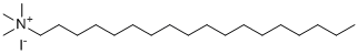 N,N,N-Trimethyloctadecan-1-aminium iodide molecular structure (CAS 4292-25-5)