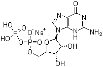 structure of CAS# 43139-22-6, Guanosine 5'-diphosphate sodium salt