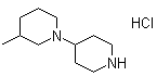 3-Methyl-1,4'-bipiperidine monohydrochloride molecular structure (CAS 436099-89-7)