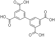 Biphenyl-3,3',5,5'-tetracarboxylic acid molecular structure (CAS 4371-28-2)