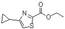 4-Cyclopropylthiazole-2-carboxylic acid ethyl ester molecular structure (CAS 439692-05-4)