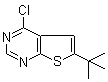 6-(tert-Butyl)-4-chlorothieno[2,3-d]pyrimidine molecular structure (CAS 439692-55-4)