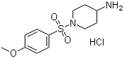 1-(4-Methoxybenzenesulfonyl)piperidin-4-ylamine hydrochloride molecular structure (CAS 442124-65-4)