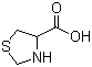 结构式 CAS# 444-27-9, 噻莫西酸; 1,3-噻唑啉-4-甲酸; 硫代脯氨酸