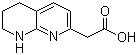 结构式 CAS# 445490-61-9, 5,6,7,8-四氢-1,8-萘啶-2-乙酸