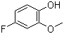 4-氟-2-甲氧基苯酚分子结构 (CAS 450-93-1)