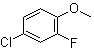 4-Chloro-2-fluoroanisole molecular structure (CAS 452-09-5)